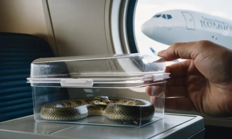 Can You Take Snakes On A Plane? Everything You Need To Know