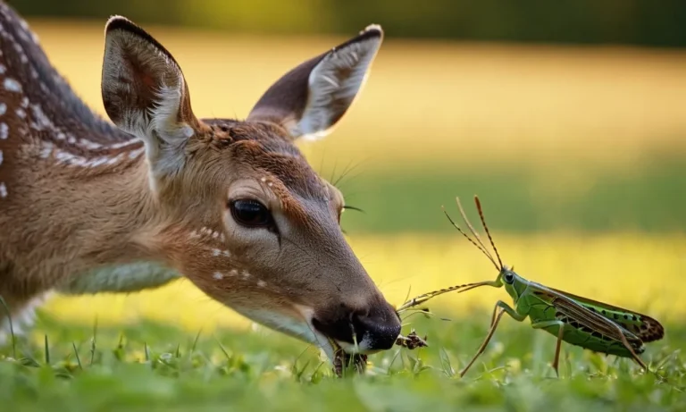 Do Deer Eat Grasshoppers? A Detailed Look