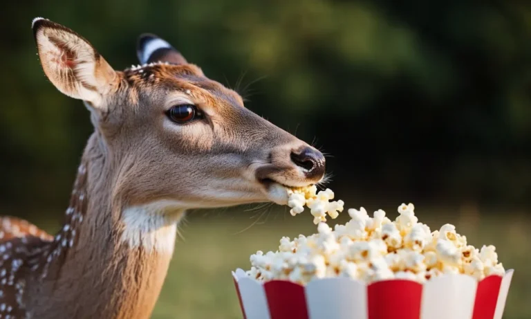 Do Deer Eat Popcorn? A Detailed Look At Deer Diet And Behavior