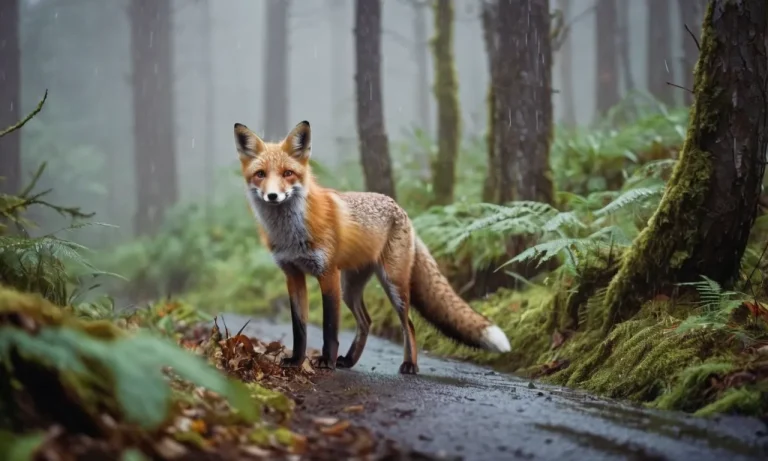 Do Foxes Come Out In The Rain?