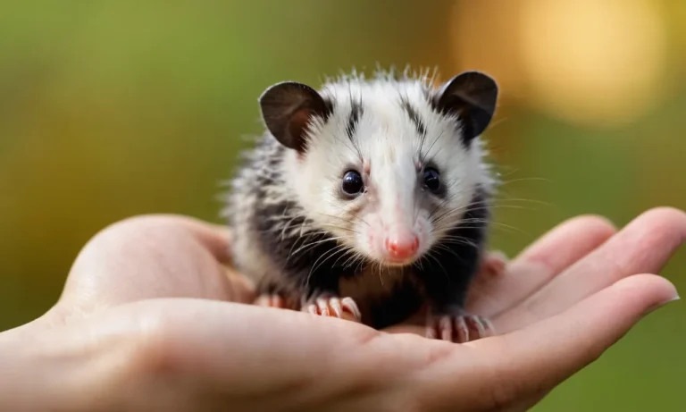 How Big Is A 4 Month Old Opossum?