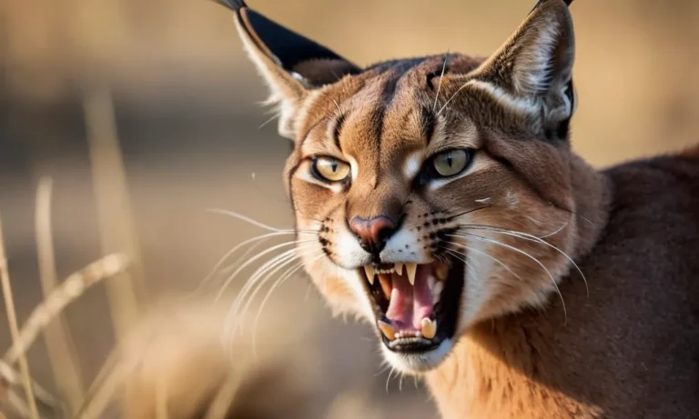 Why Do Caracals Hiss? A Look At This Wild Cat’S Defensive Behavior